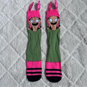 Bobs Burgers | Louise Belcher Knee High Socks With Ear Decals | Size Adult